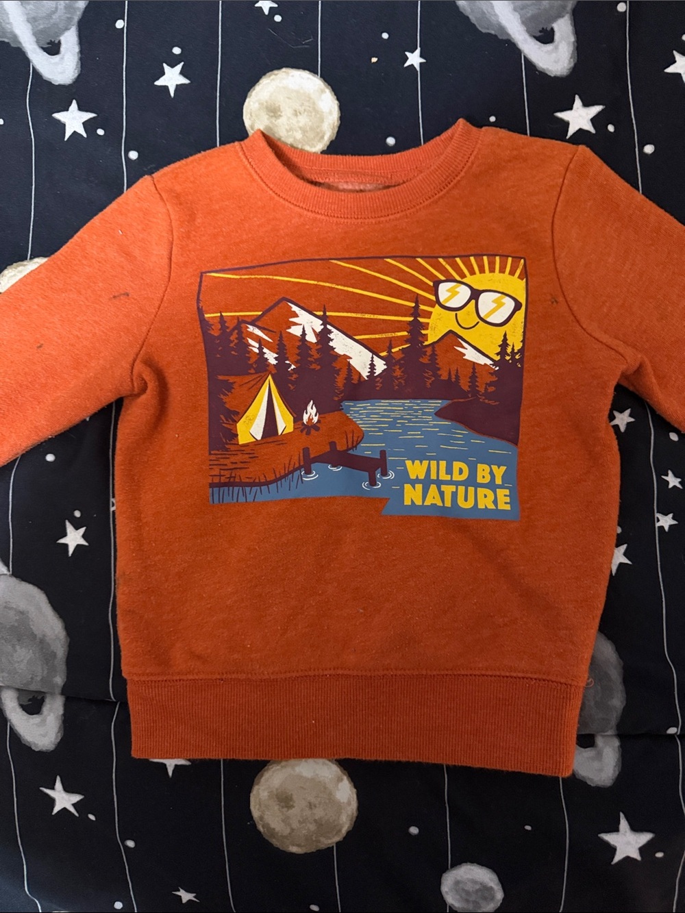 jumping beans Orange 'Wild By Nature' Graphic Sweatshirt